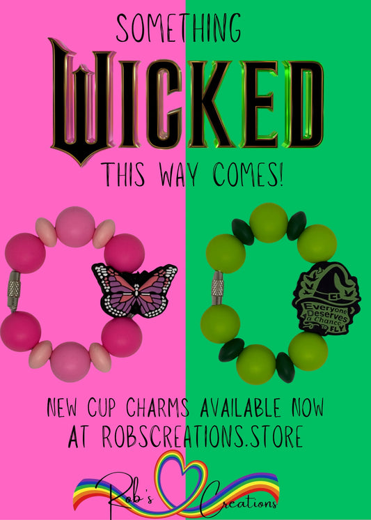 “Wicked” Inspired Cup Charms