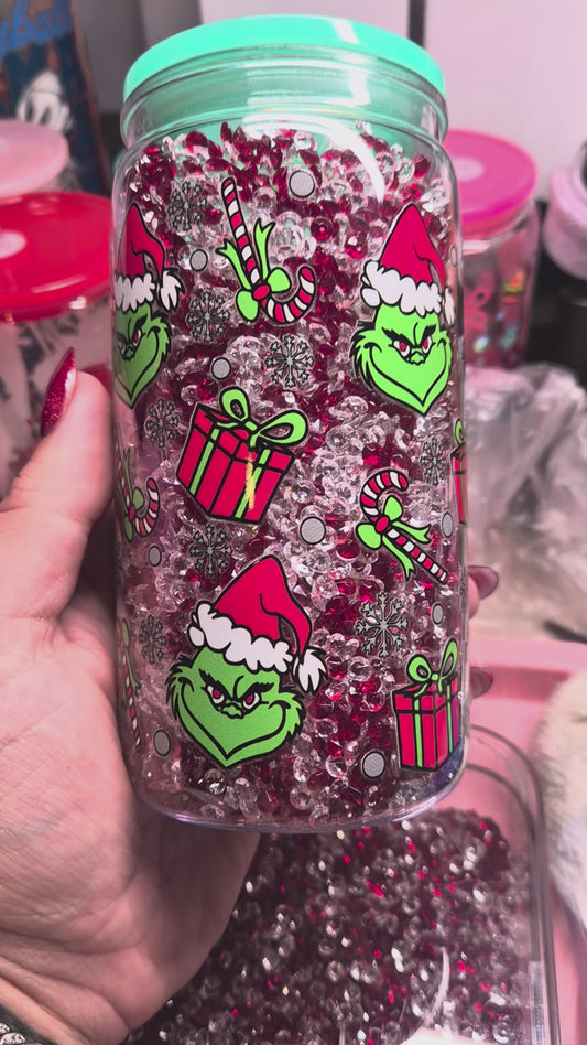 Rhinestone Snowglobe Cups!