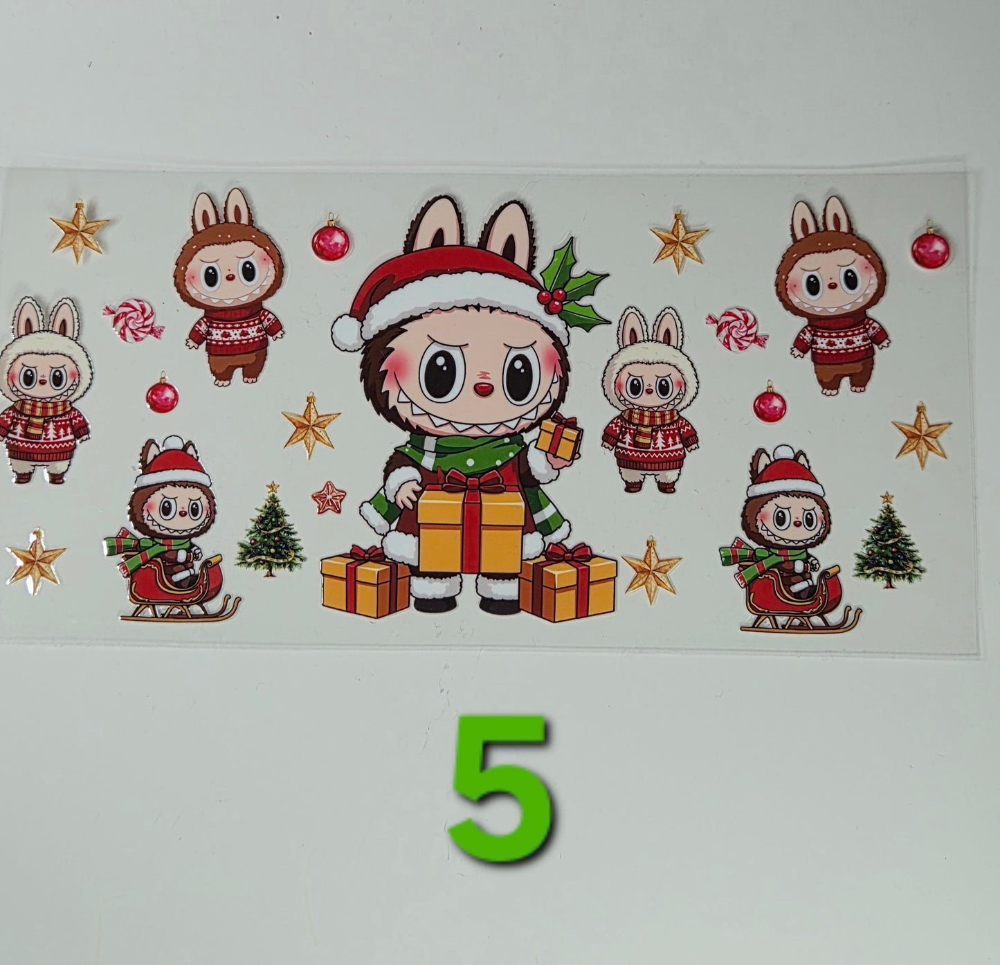 Christmas Glass Cup Wraps