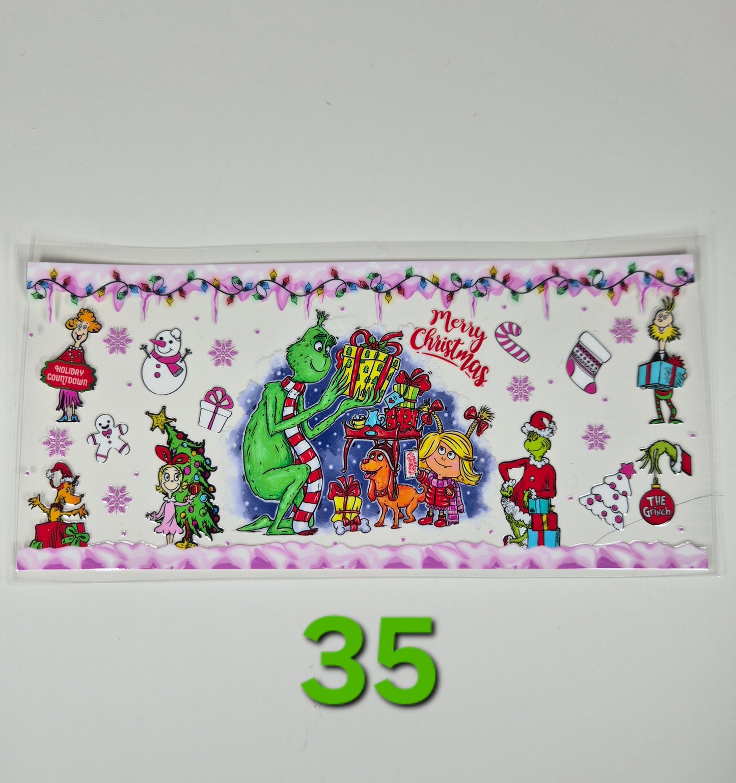 Christmas Glass Cup Wraps