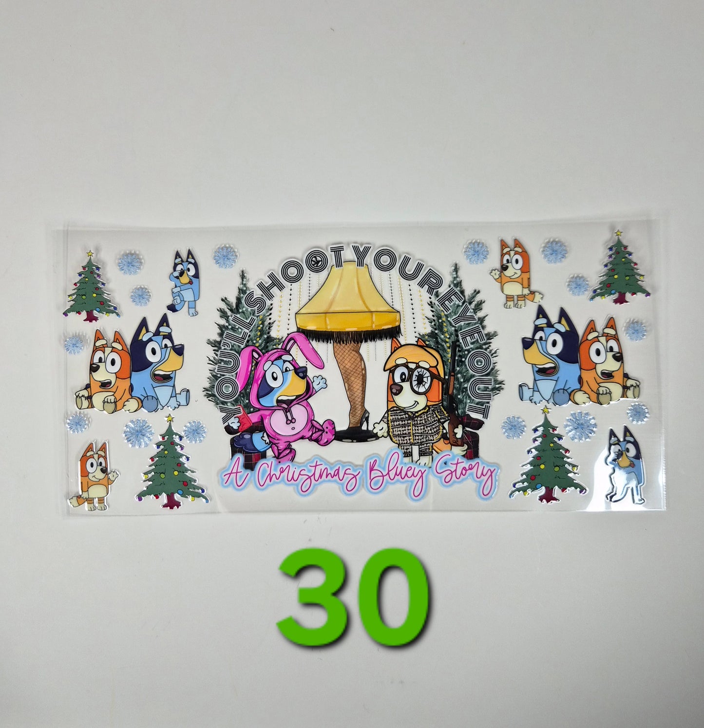 Christmas Glass Cup Wraps