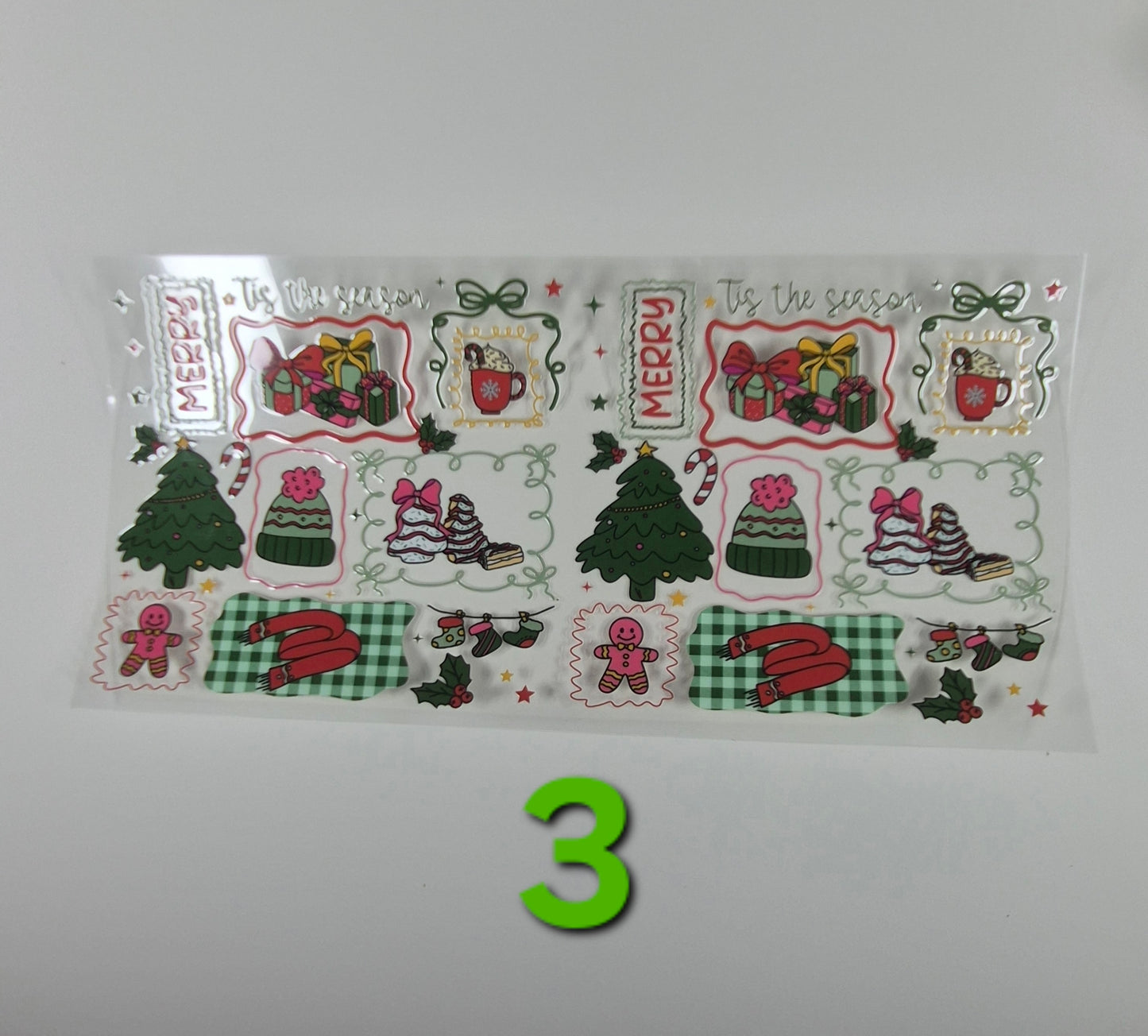 Christmas Glass Cup Wraps